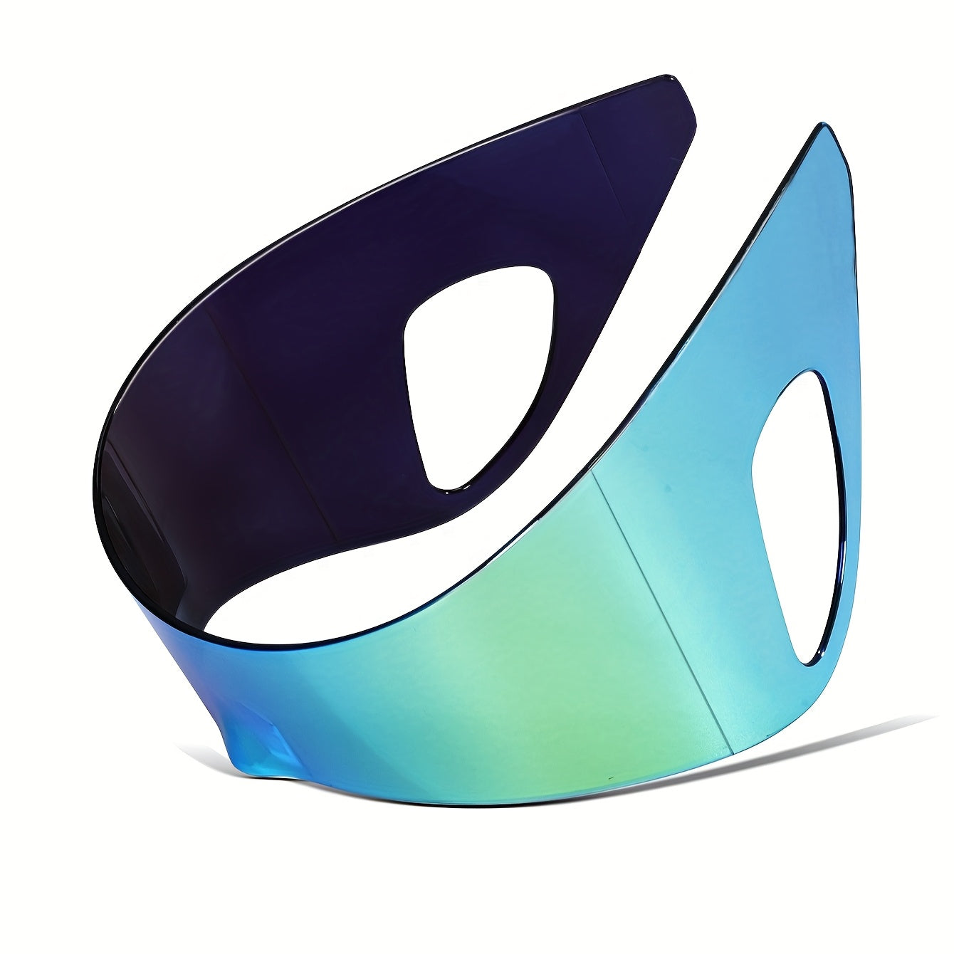 Y2K futuristiska glasögon – oversized skölddesign