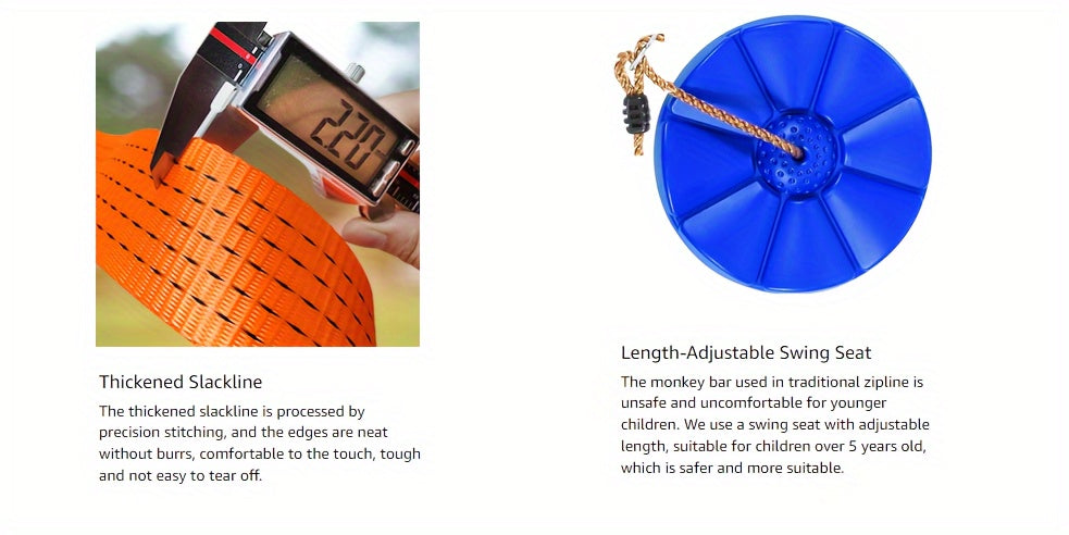 Zipline Set i Polyester för Barn och Vuxna