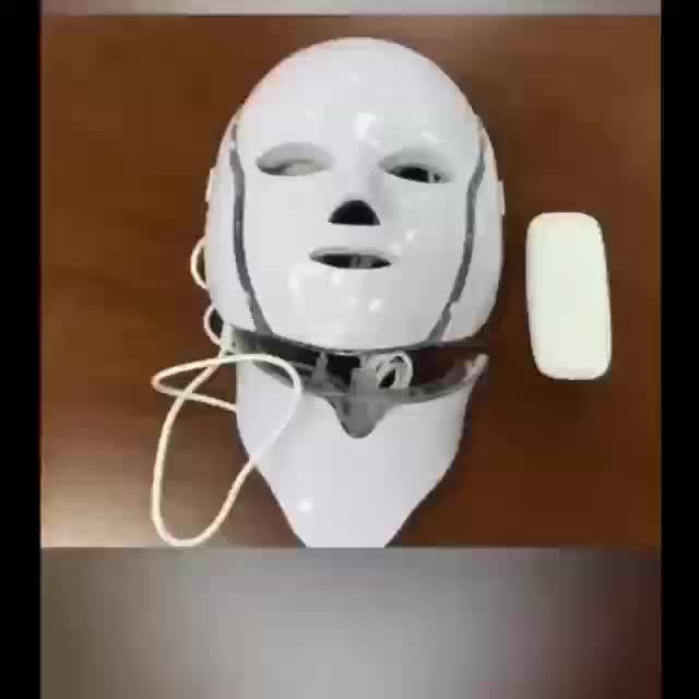7-Färgs LED Ansikts- & Nackmask – USB-laddad Hudvårdsteknologi
