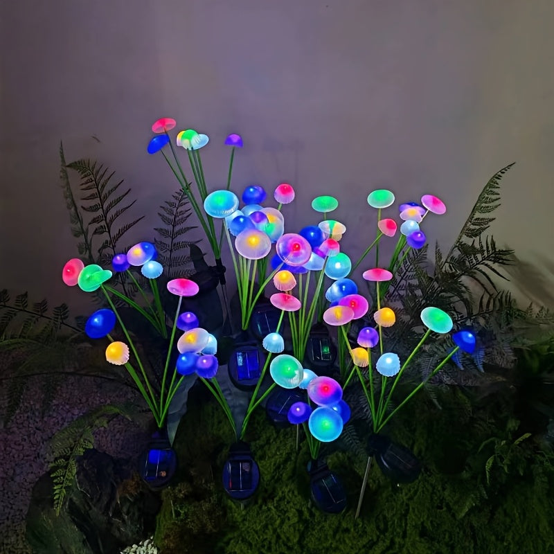 SvamplampaSol™ – Solcellslampa med 6 LED för Trädgård