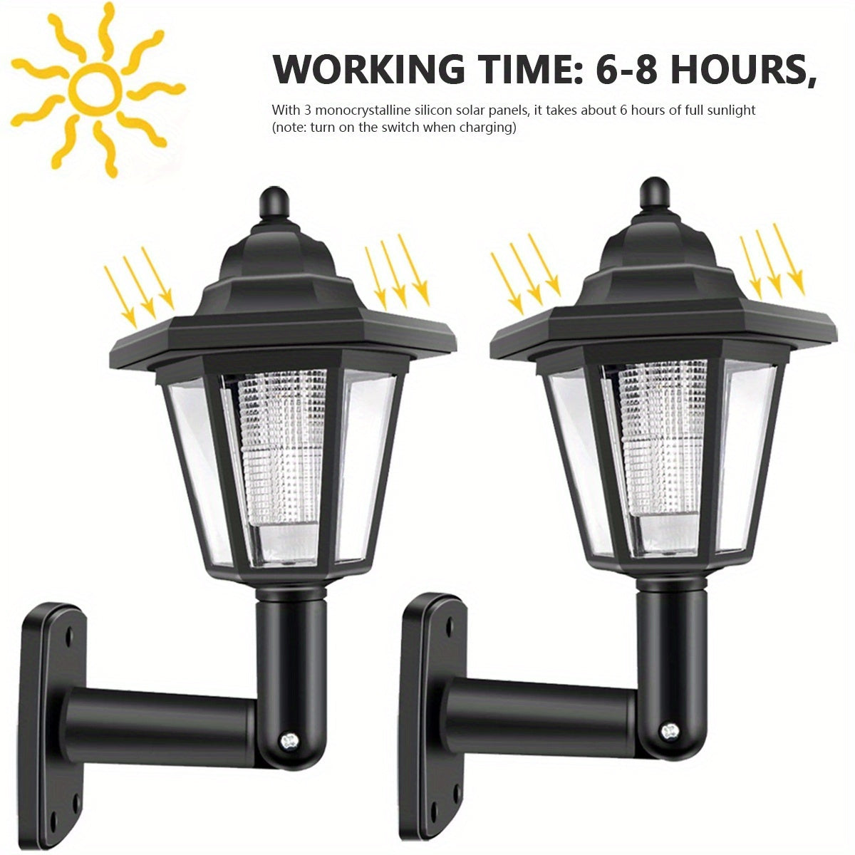 HexagonLampa™ – 2-pack Hexagonala Solcellslampor