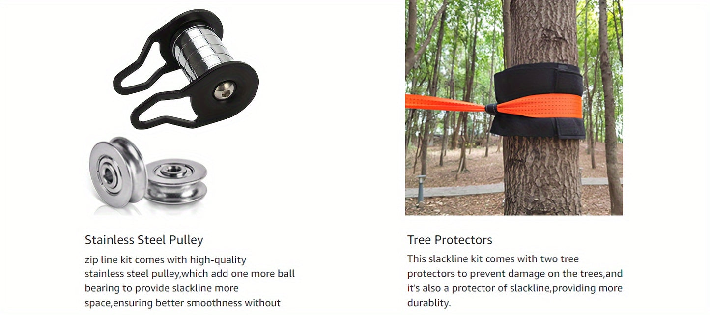 Zipline Set i Polyester för Barn och Vuxna