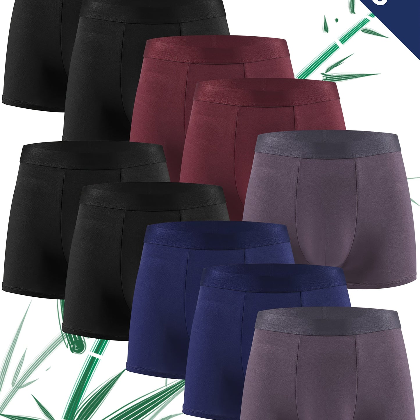 10-pack Bambukalsonger för Herr – Svarta, Mjuka & Andas
