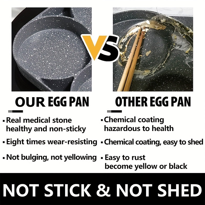 4-Håls Non-stick Stekpanna med Maifanstenbeläggning