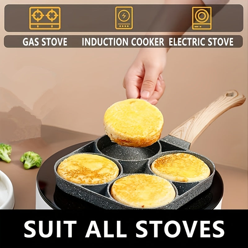 4-Håls Non-stick Stekpanna med Maifanstenbeläggning