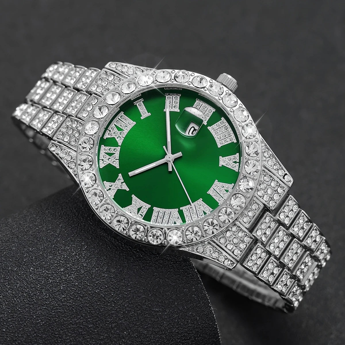 Klockset Erik (6-delat herrset med kvartsur & metallarmband)