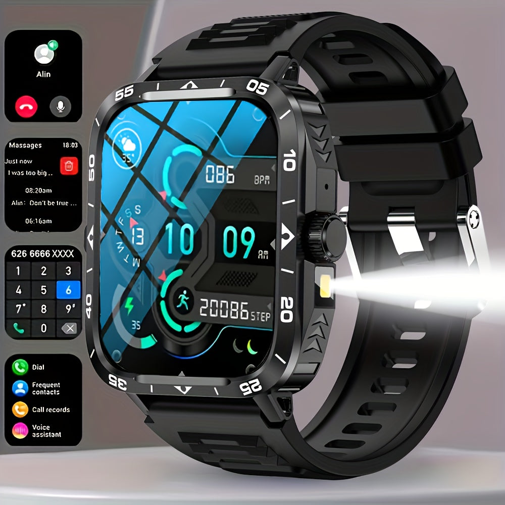 Smartklocka 1,95 tum – kompatibel med iPhone & Android