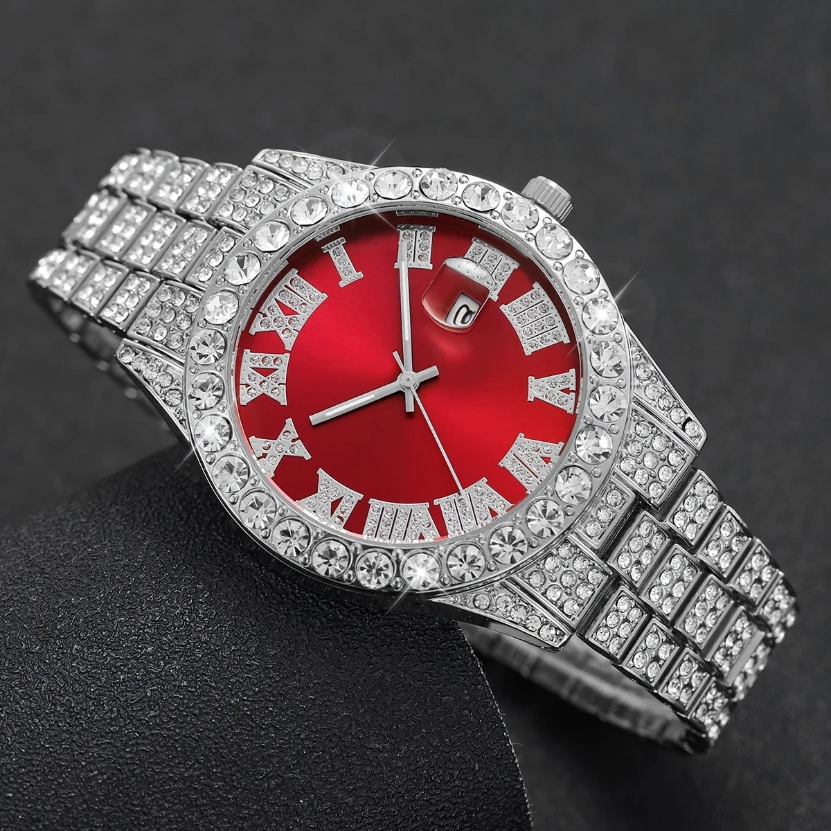 Klockset Erik (6-delat herrset med kvartsur & metallarmband)