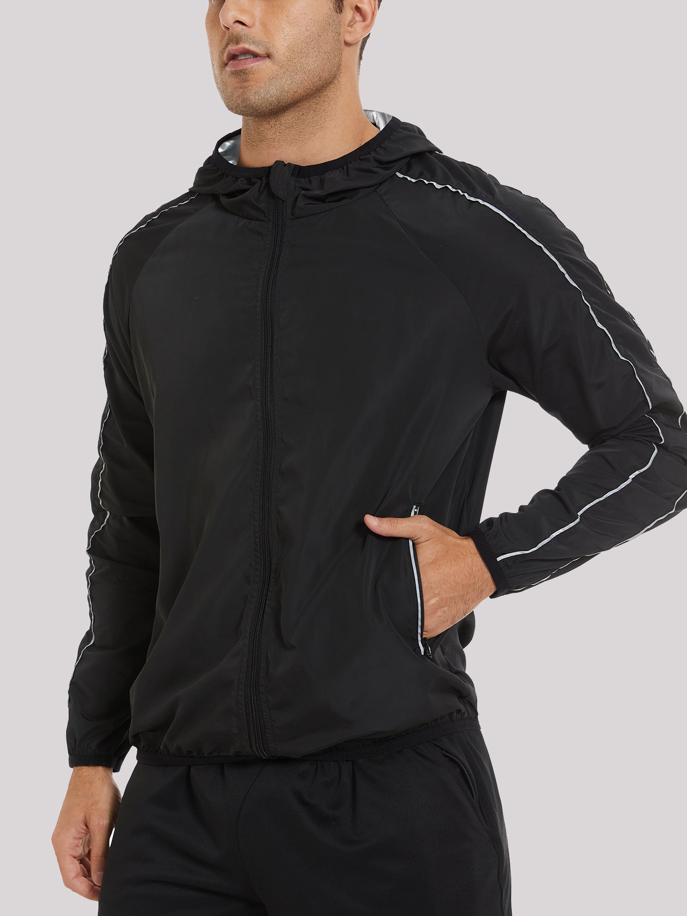 Svett Hoodie™ – Herrhuva med Stretch och Ficka