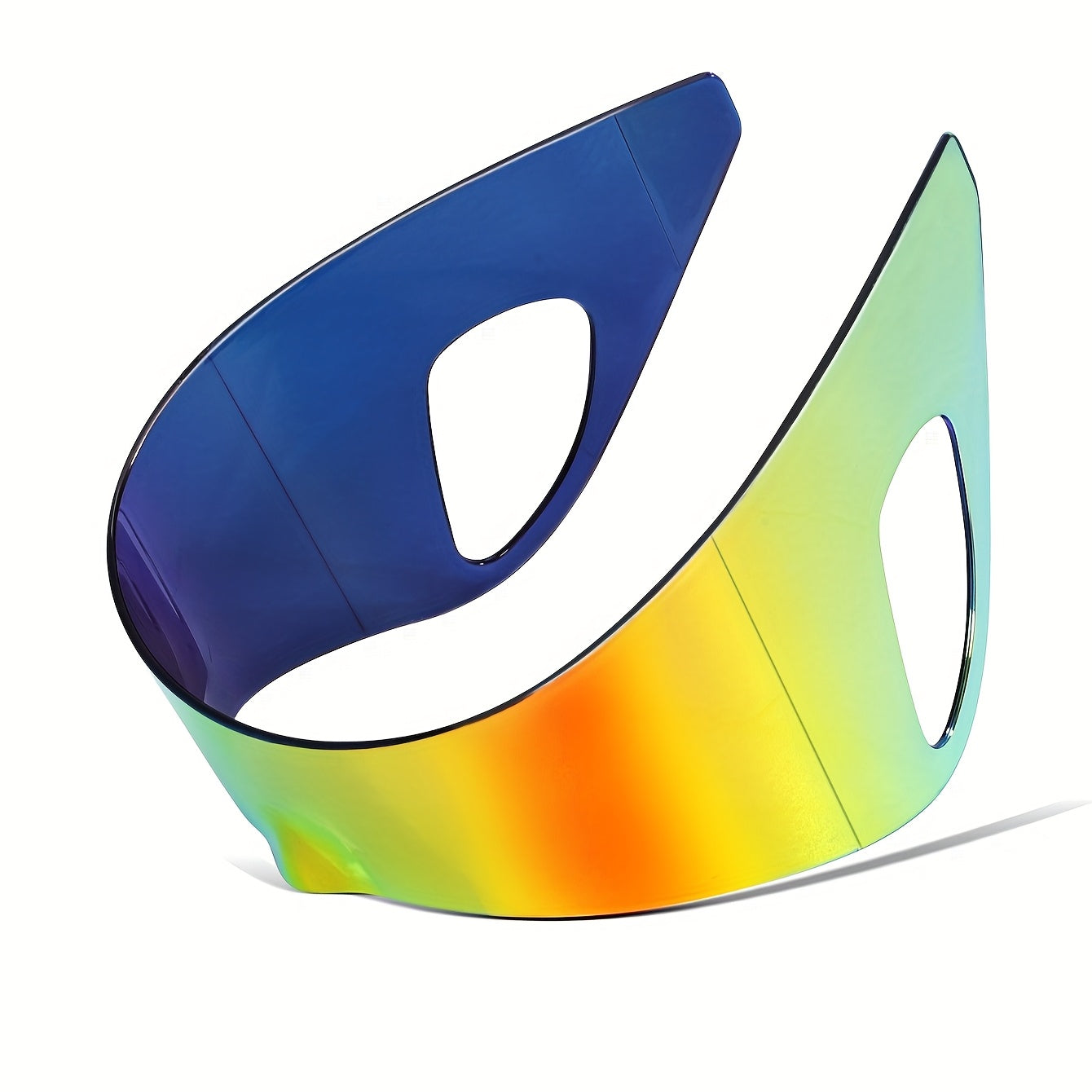Y2K futuristiska glasögon – oversized skölddesign