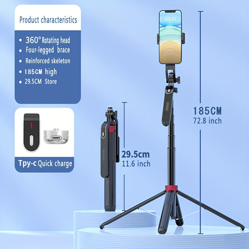 SelfieStativ™ – 72” Portabel Trebens Stabilisator för Mobil