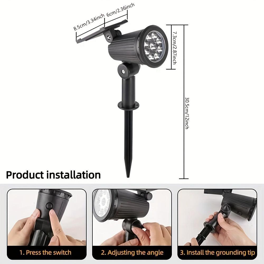 SolarSpotLights™ – 2-pack RGB LED Solspotlights Utomhus
