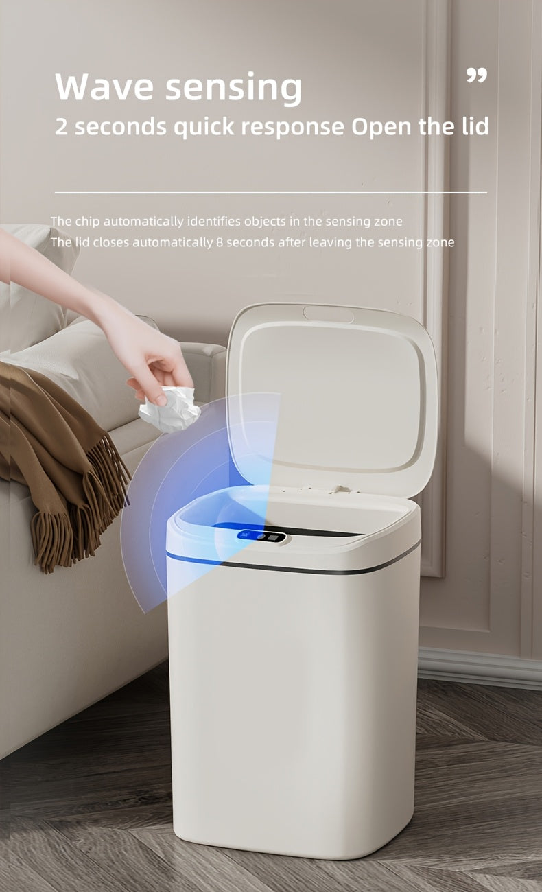 Smart Soptunna med Tyst Stängning – Luktfri & Batteridriven