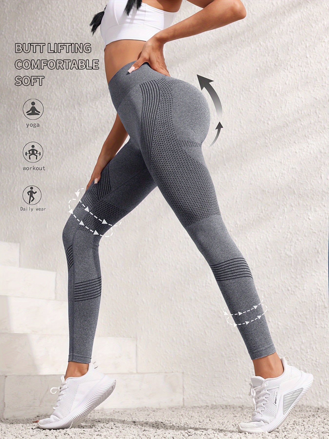 YogaLeggings™ – Högmidjade Träningsleggings för Kvinnor