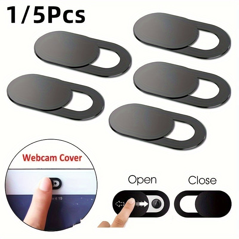 WebbkameraSkjutlucka™ – Plastlucka för Kamera, 1-5-pack