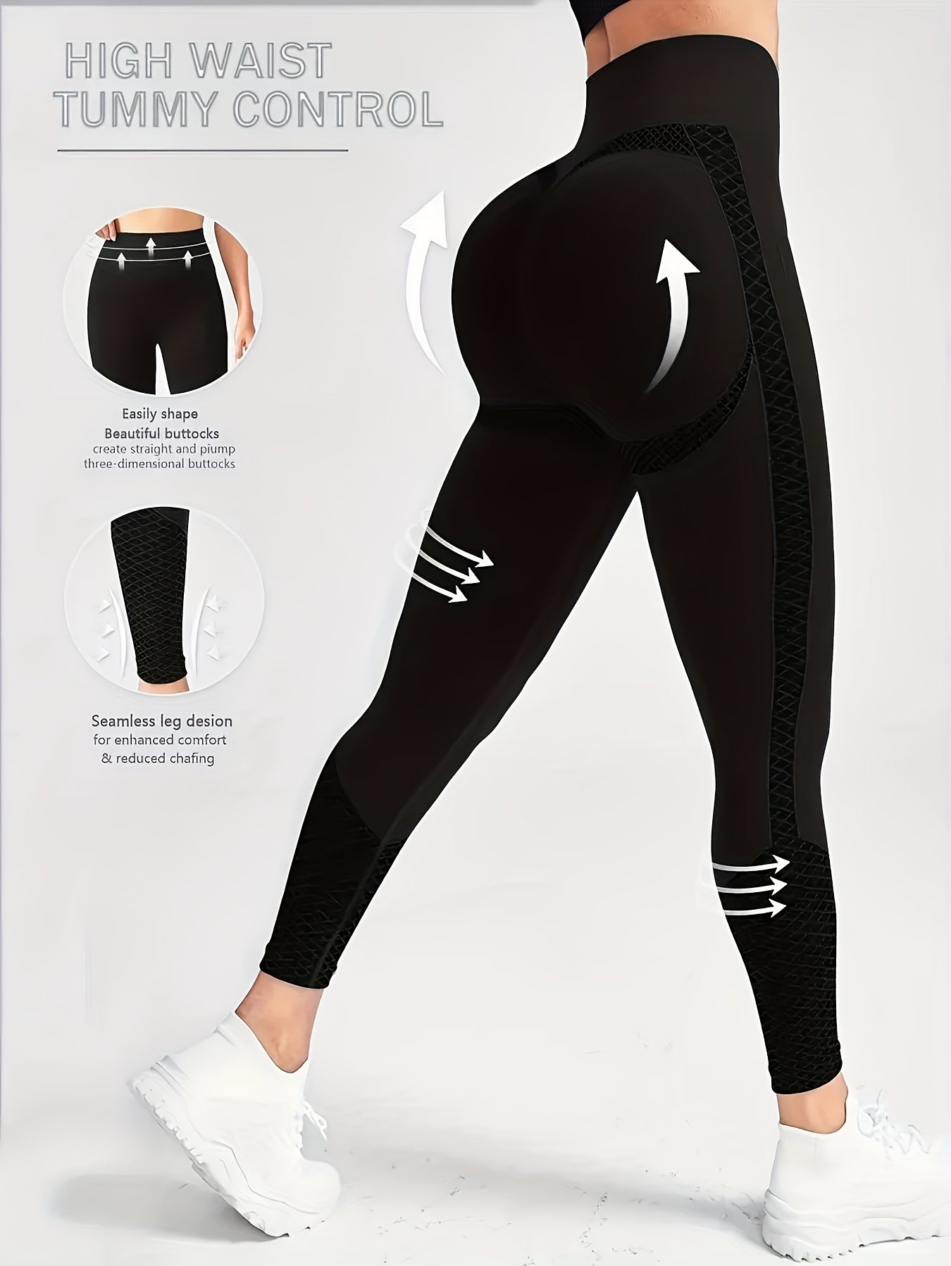 KompressionsLeggings™ – Tights med Magkontroll för Kvinnor