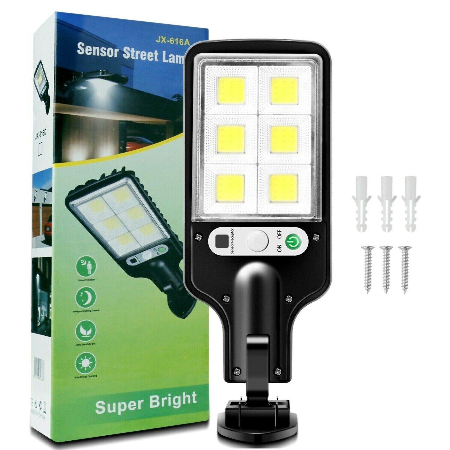 SolLampa™ – LED Solcellsrörelsesensor för Utomhus