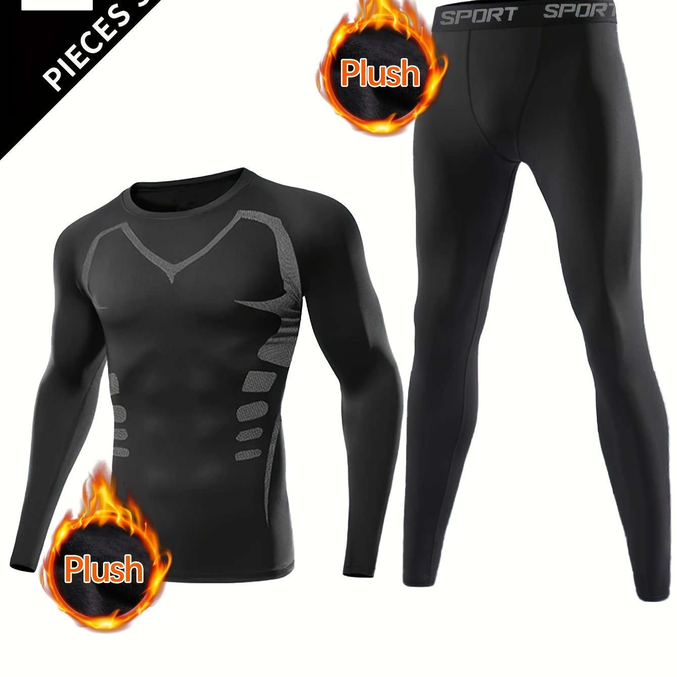 Herr Träningsset med Fleece & Leggings