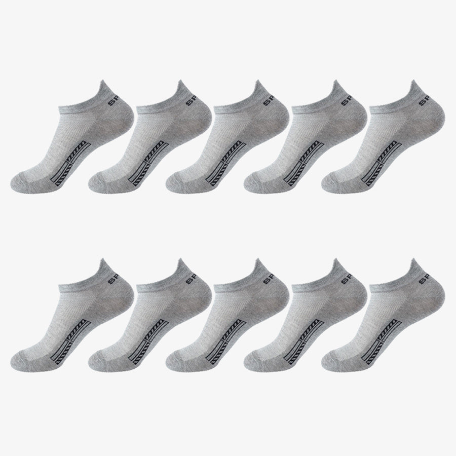 10-pack Låga Sportstrumpor – Unisex & Andas