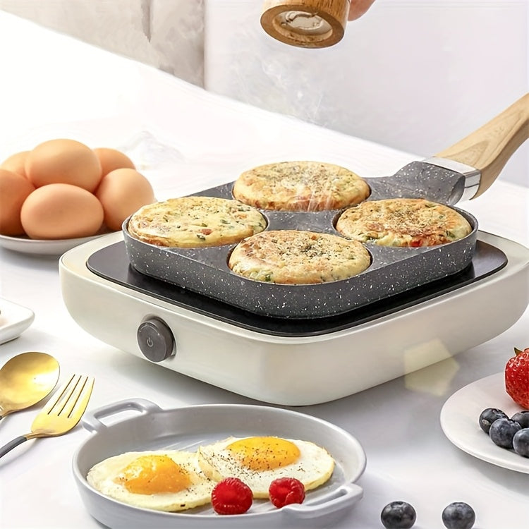 4-Håls Non-stick Stekpanna med Maifanstenbeläggning