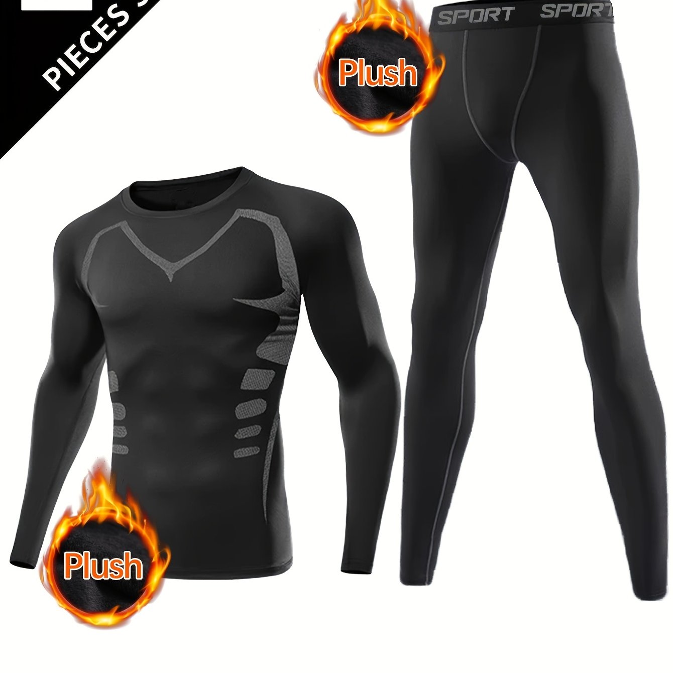 Herr Träningsset med Fleece & Leggings