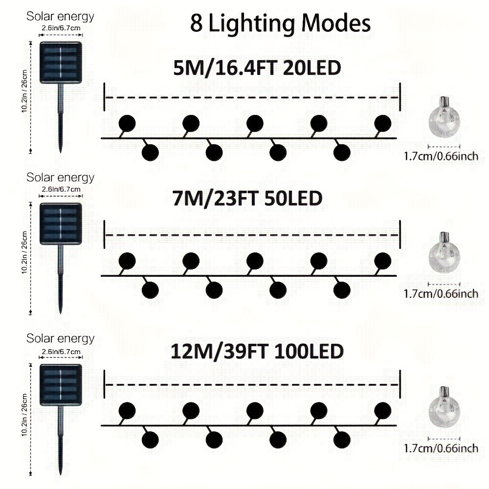 SolarUtomhusljus™ – Färgvarma LED Ljusslingor