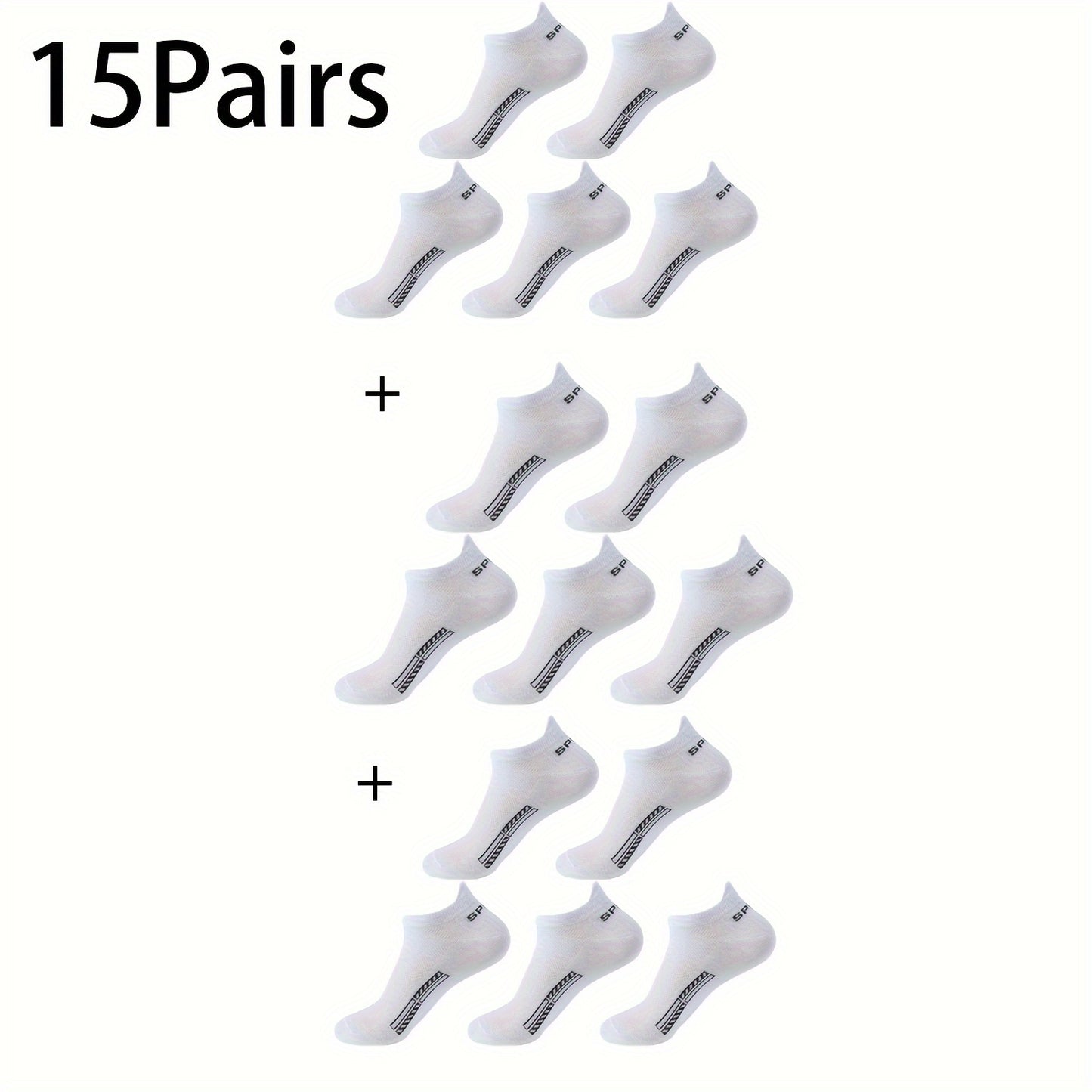 10-pack Låga Sportstrumpor – Unisex & Andas