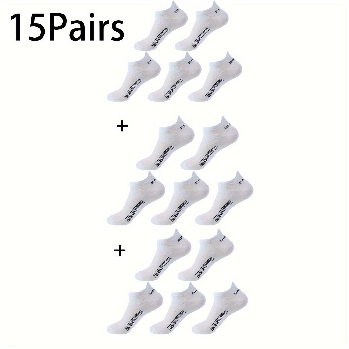 10-pack Låga Sportstrumpor – Unisex & Andas