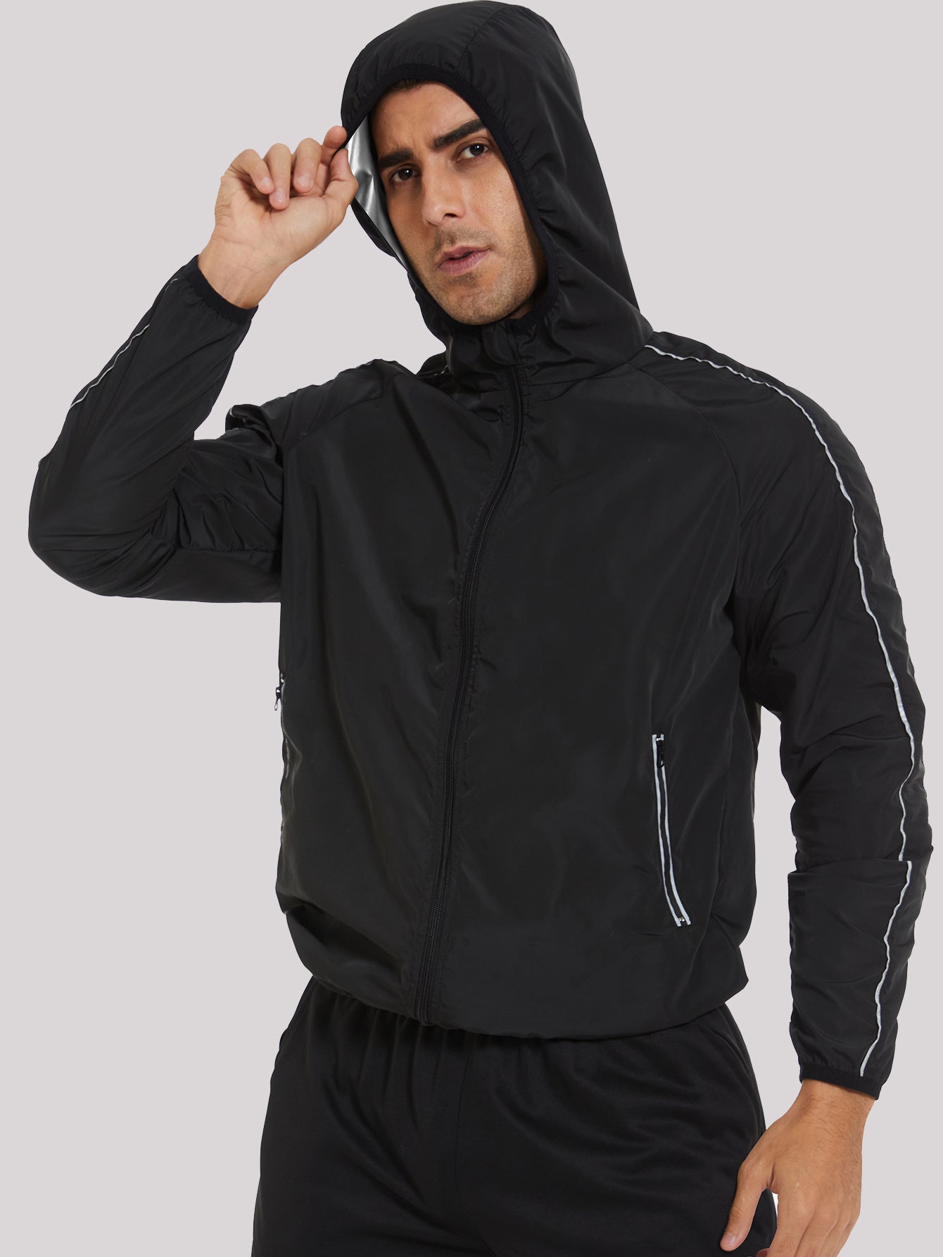 Svett Hoodie™ – Herrhuva med Stretch och Ficka
