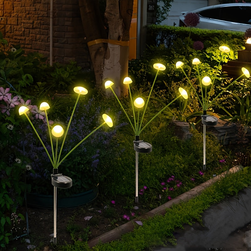SvamplampaSol™ – Solcellslampa med 6 LED för Trädgård