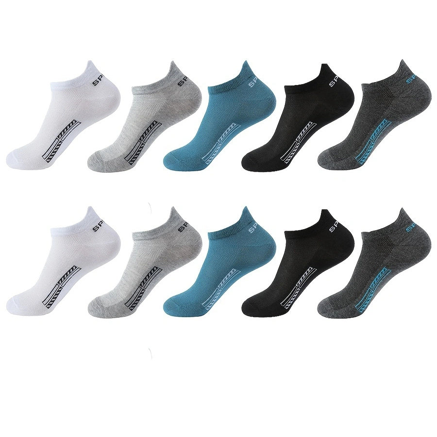 10-pack Låga Sportstrumpor – Unisex & Andas
