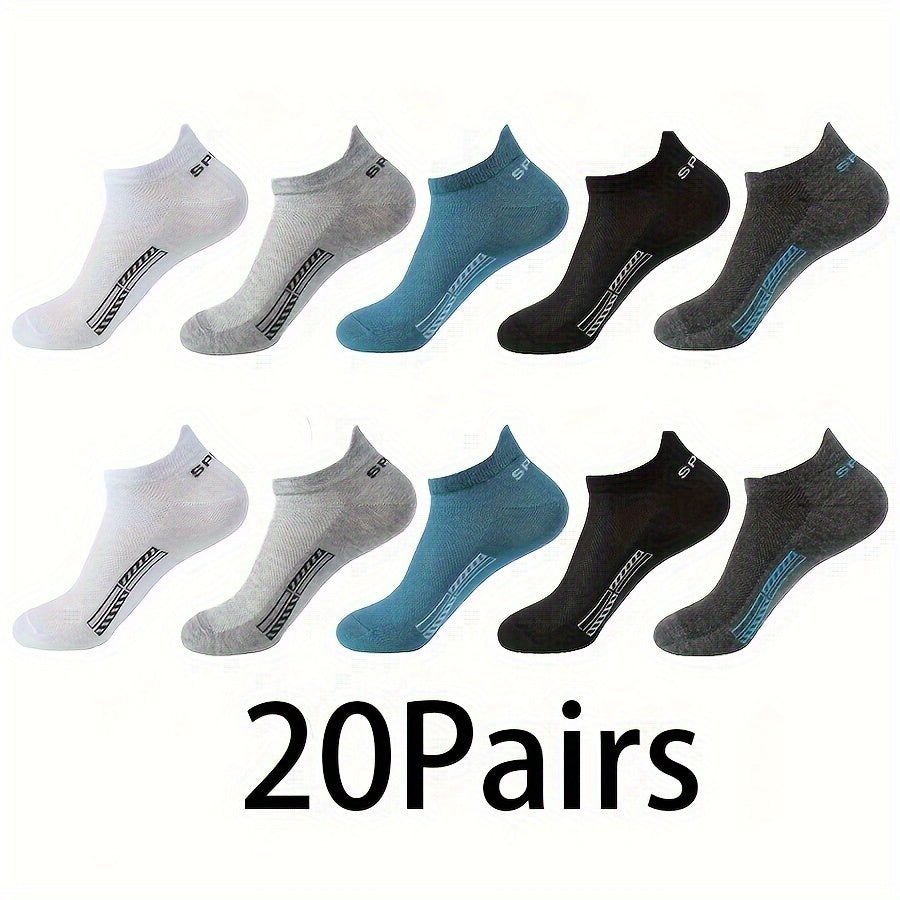 10-pack Låga Sportstrumpor – Unisex & Andas