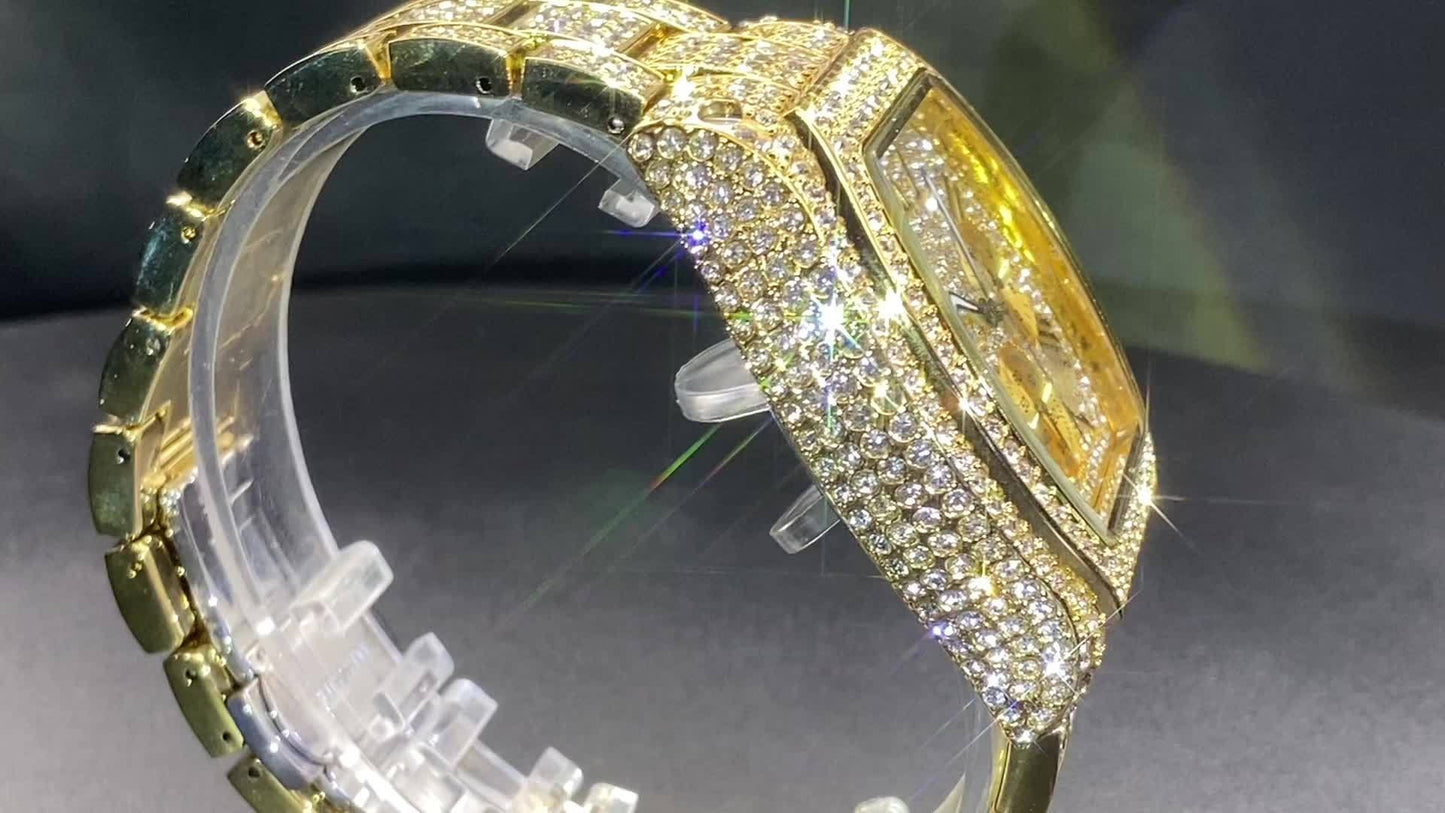 Imperial Timepiece – herrklocka med strass & festlig design