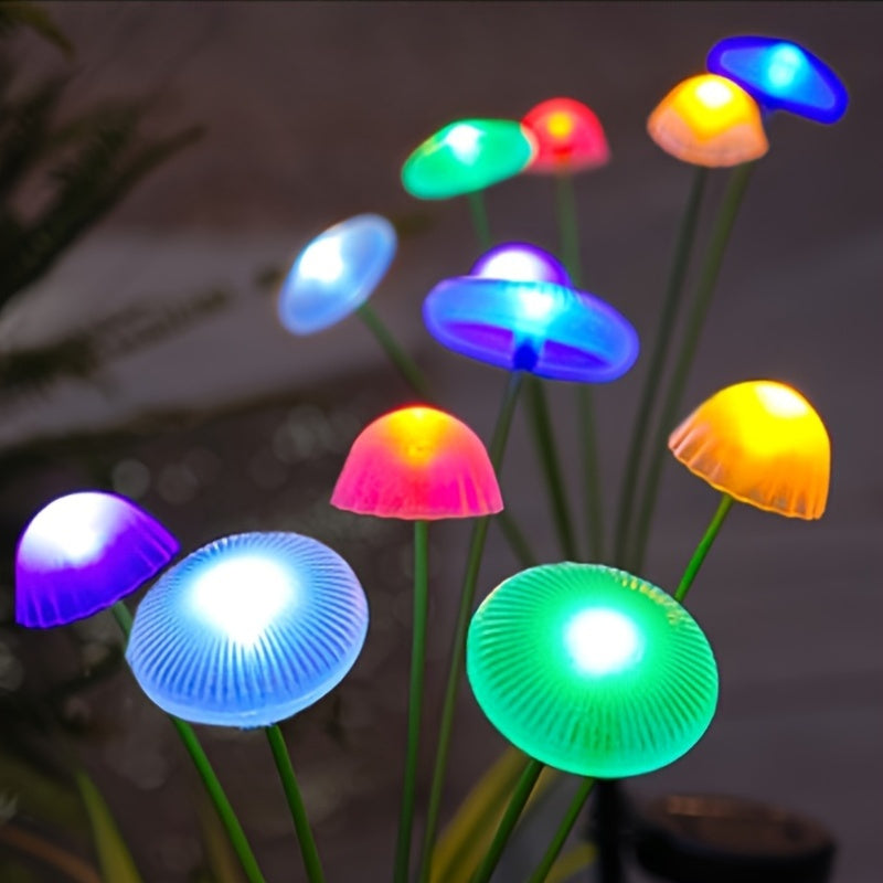SvamplampaSol™ – Solcellslampa med 6 LED för Trädgård
