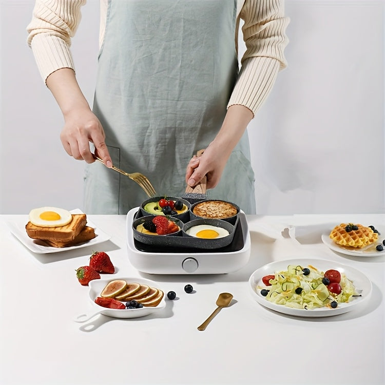 4-Håls Non-stick Stekpanna med Maifanstenbeläggning