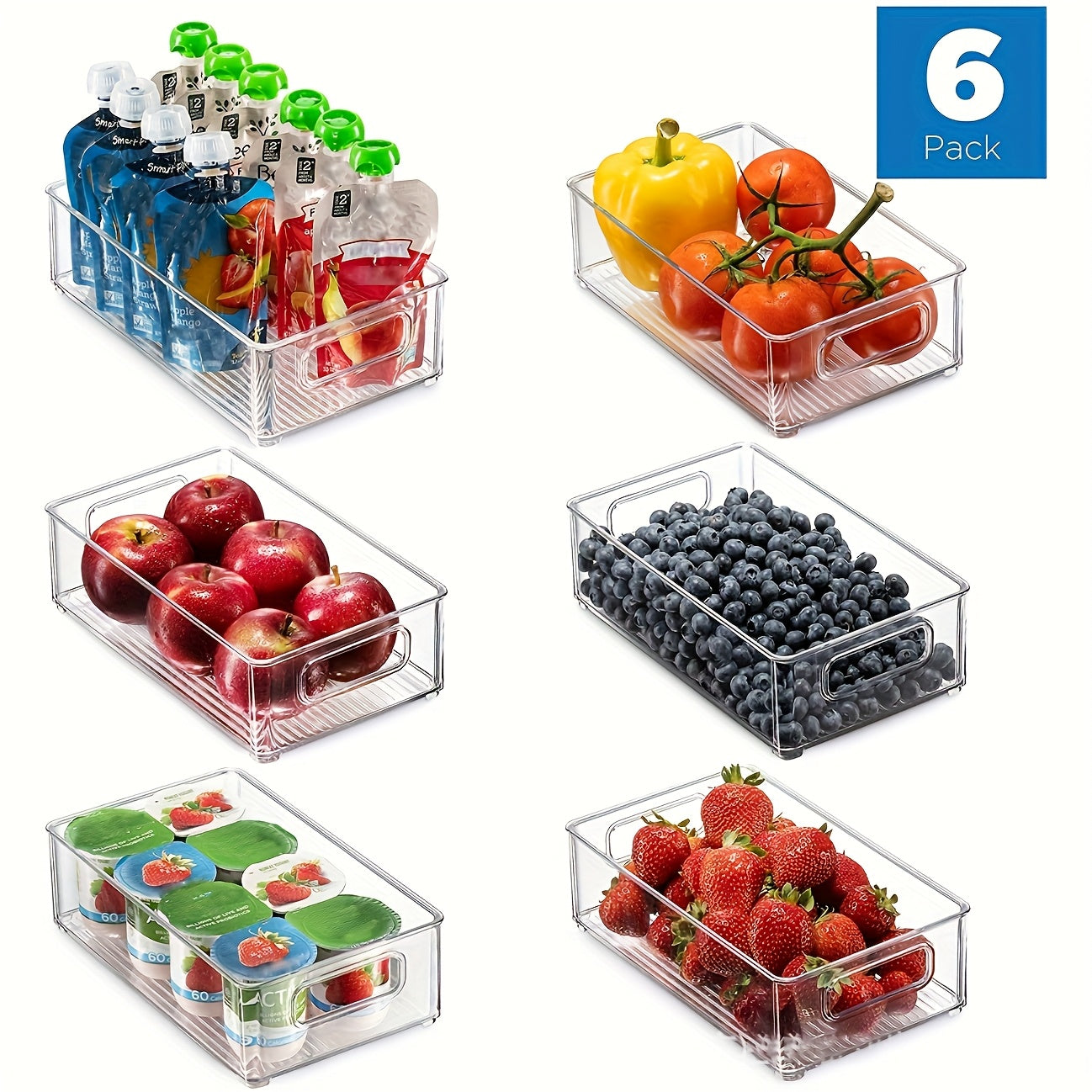 KylSmart™ – 6-pack Stapelbara Förvaringslådor
