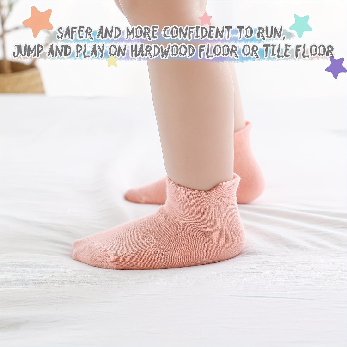 BabyGrip – 24-pack halkfria strumpor för småbarn