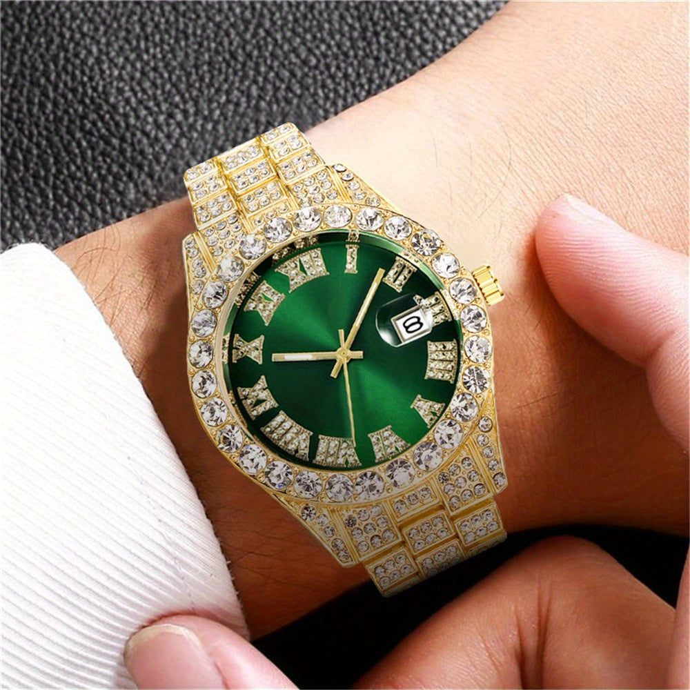 Klockset Erik (6-delat herrset med kvartsur & metallarmband)
