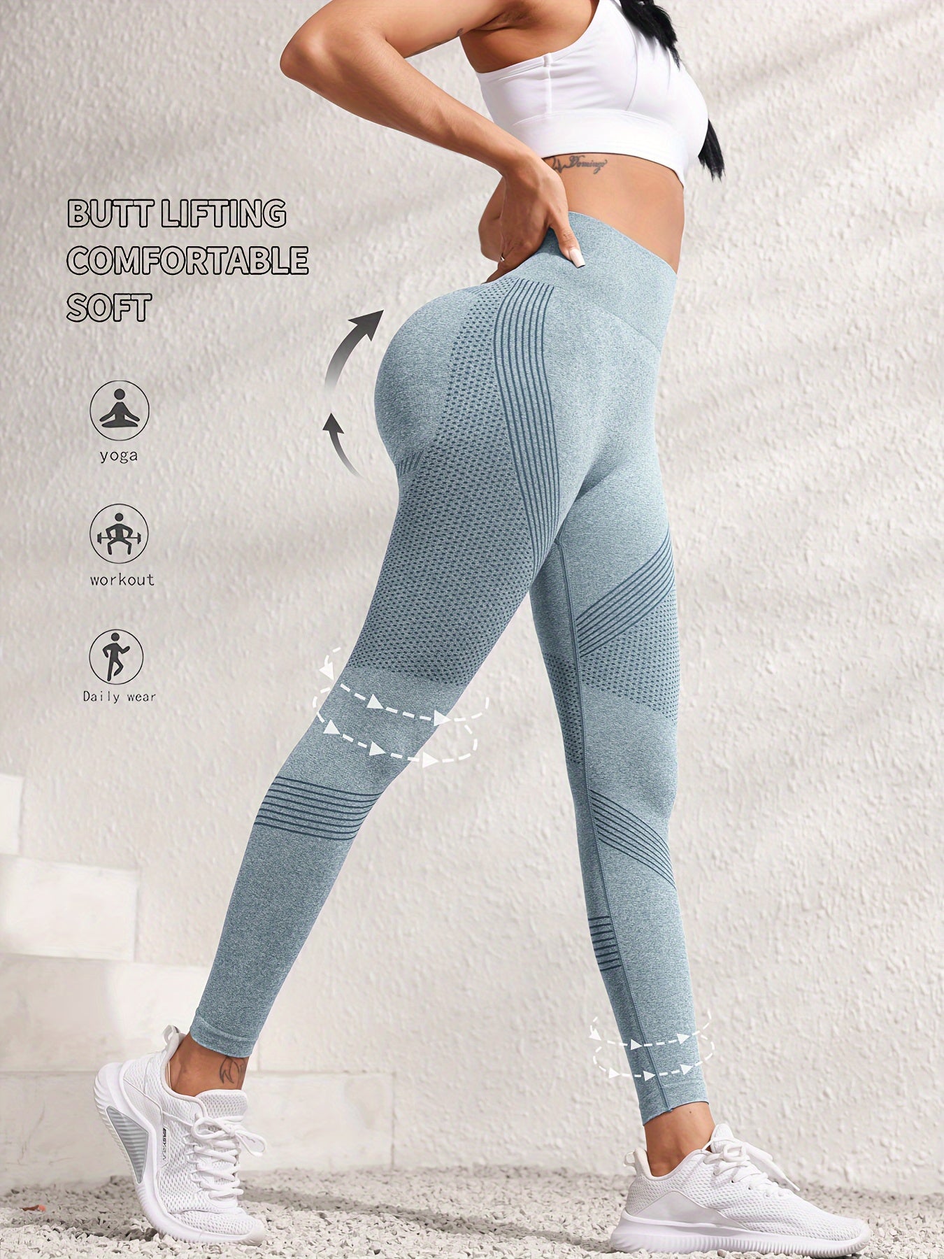 YogaLeggings™ – Högmidjade Träningsleggings för Kvinnor