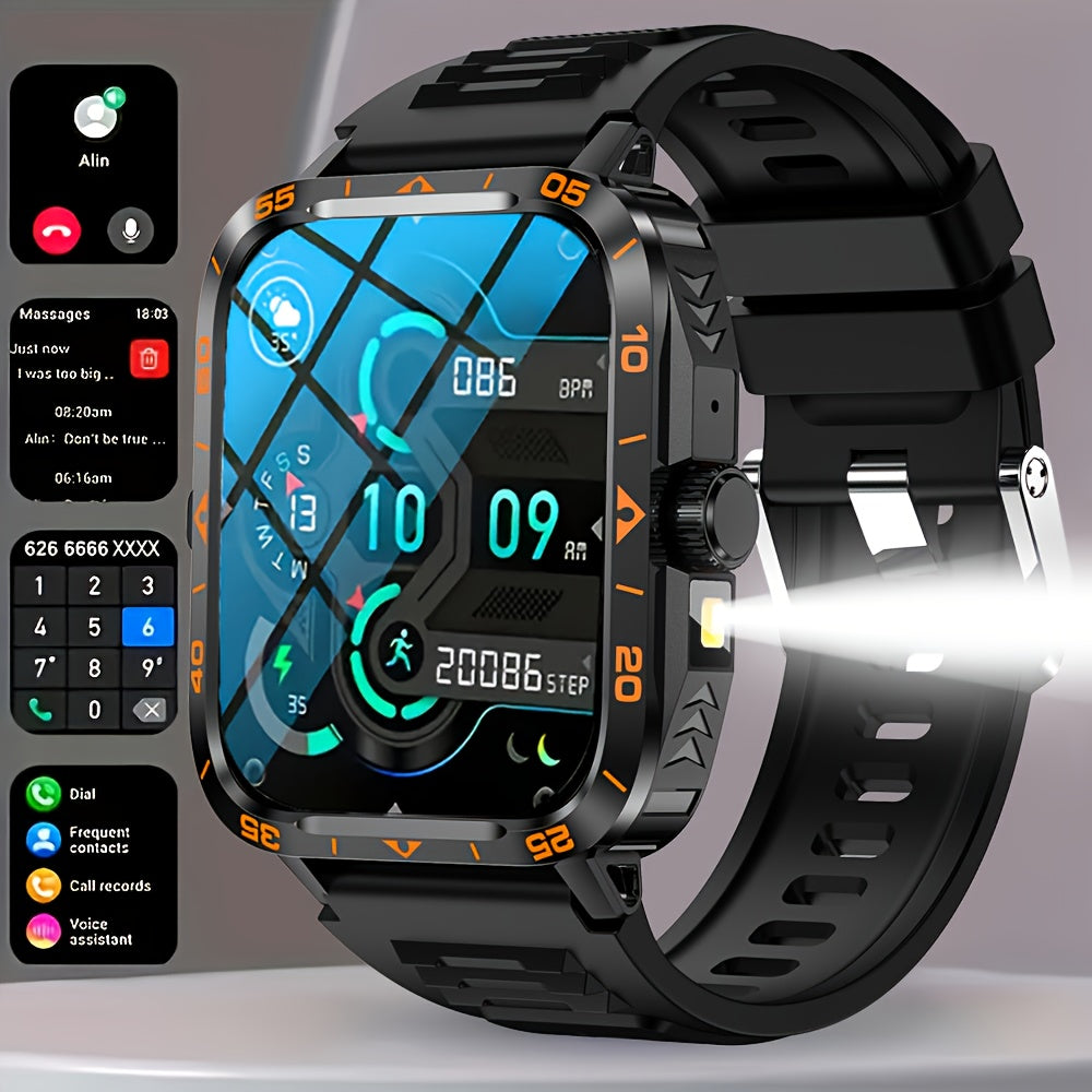 Smartklocka 1,95 tum – kompatibel med iPhone & Android