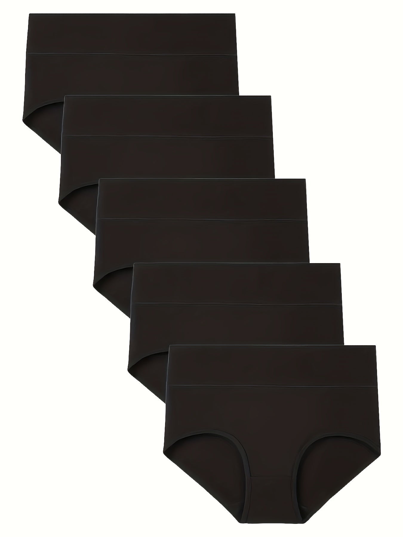 5-pack Höga Midjetrosor för Kvinnor – Bekväma & Formande