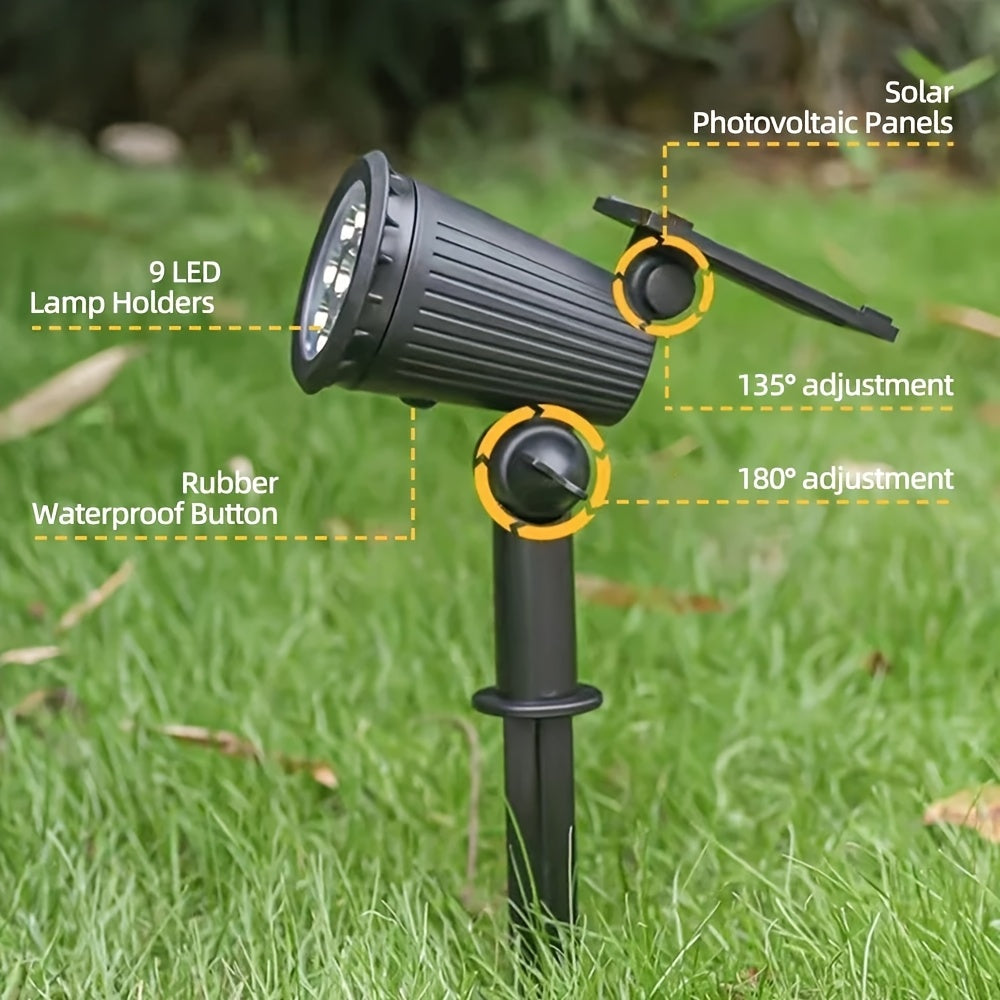 SolarSpotLights™ – 2-pack RGB LED Solspotlights Utomhus
