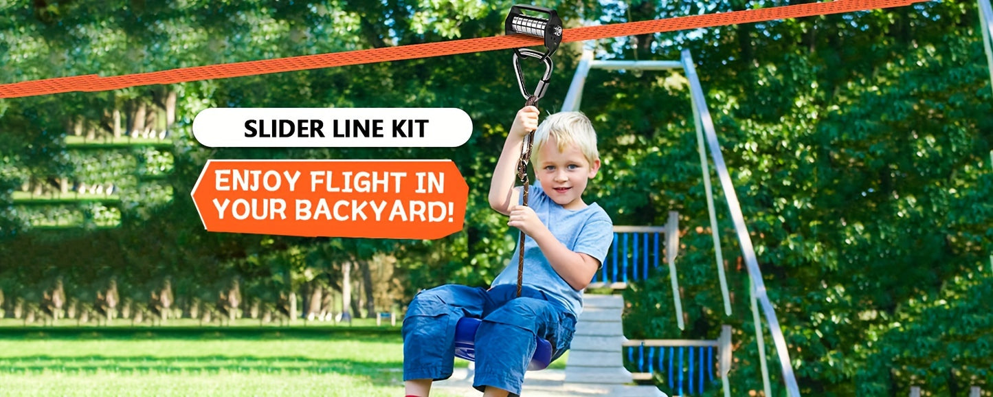 Zipline Set i Polyester för Barn och Vuxna