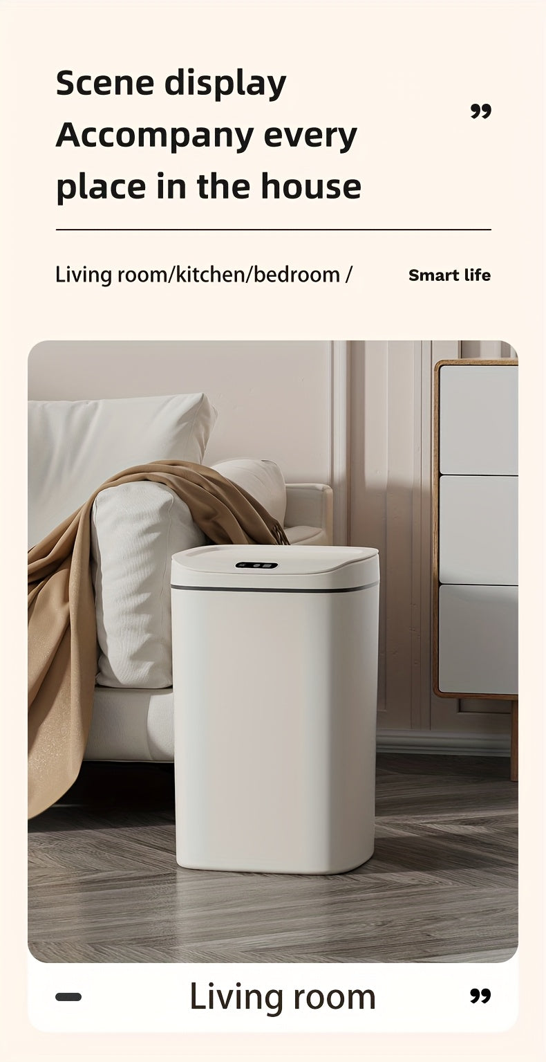Smart Soptunna med Tyst Stängning – Luktfri & Batteridriven