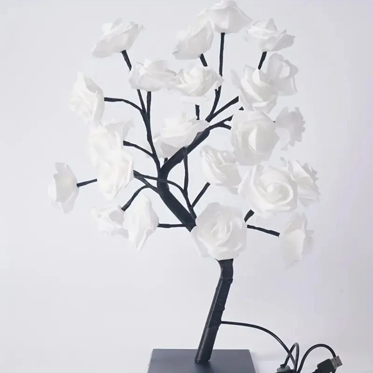 Ros-träd lampa – blomlampa för sovrum & festdekoration