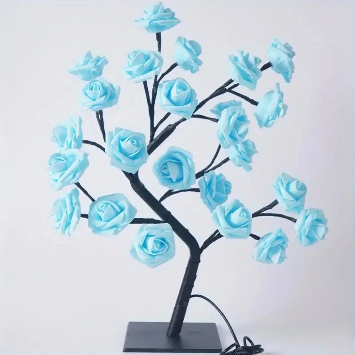 Ros-träd lampa – blomlampa för sovrum & festdekoration