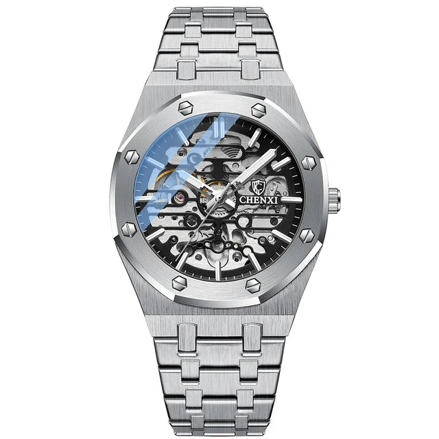 Klocka Patrik (mekanisk herrklocka med tourbillon-design & vattenskydd)