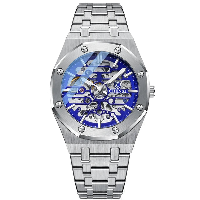 Klocka Patrik (mekanisk herrklocka med tourbillon-design & vattenskydd)