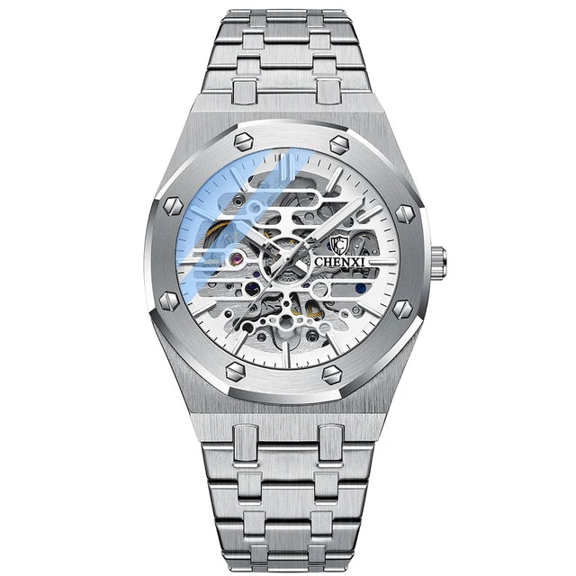 Klocka Patrik (mekanisk herrklocka med tourbillon-design & vattenskydd)
