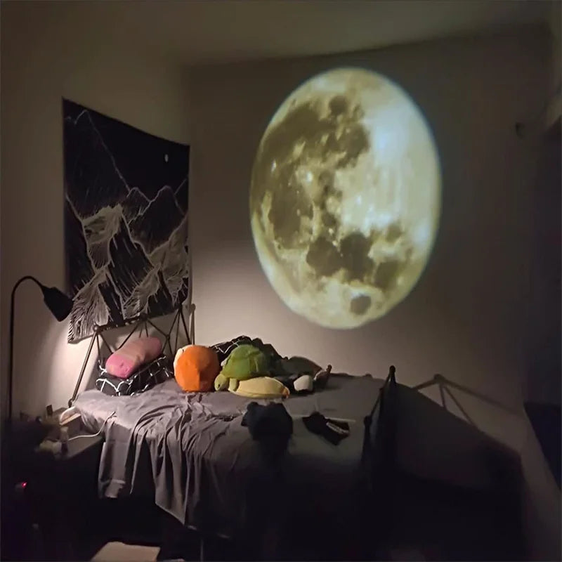 PlanetLjus™ – Jord & Måne Projektorlampa